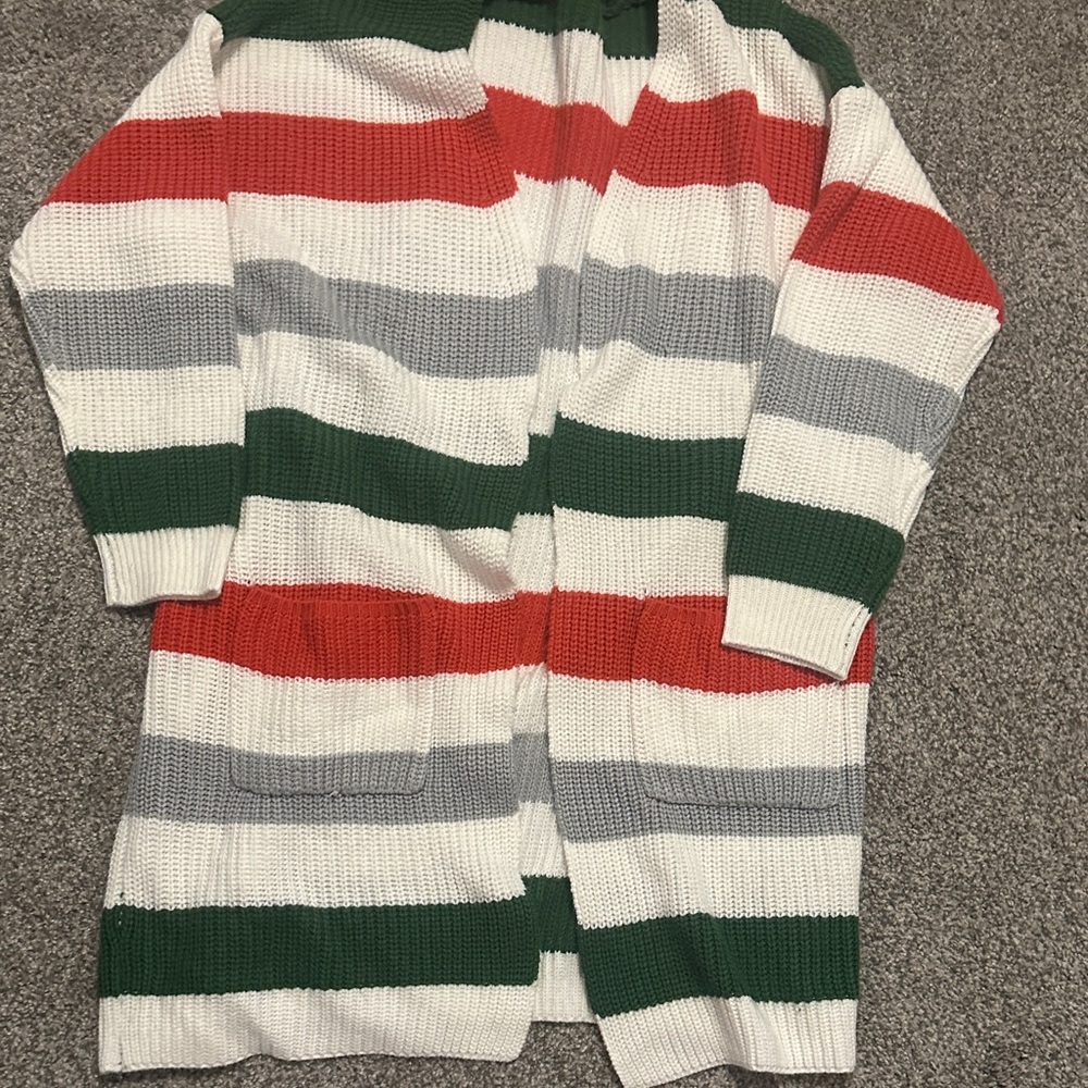Striped Knit Cardigan